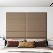 Testiera da Parete 12 pcs Cappuccino 90 x 30 cm Tessuto 4008372