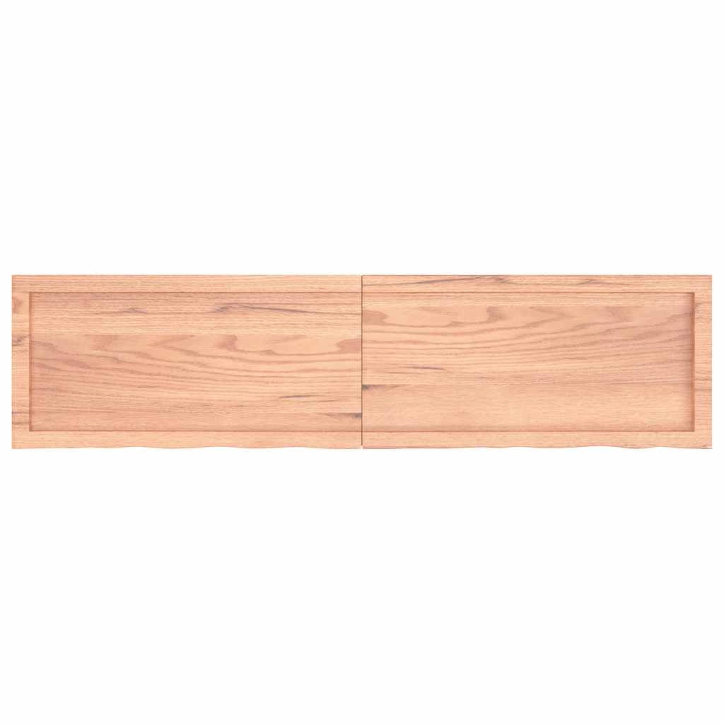 Piano Bagno Marrone 160x40x(2-4) cm Legno Massello Trattatocod mxl 71905