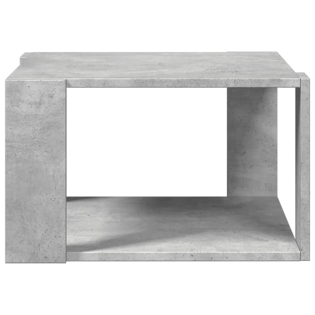 Tavolino Salotto Grigio Cemento 51,5x51,5x30 Legno Multistrato 848139