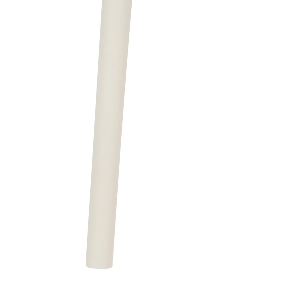 Set di 4 sedie da giardino leggere e resistenti alle intemperie colore bianco sporco stile moderno