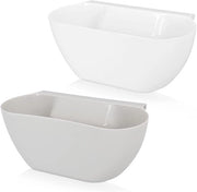 Contenitore per rifiuti di cucina - Cestino appeso per cassetti o ante di cucina - 38L - Resistente al lavastoviglie - Bianco e grigio