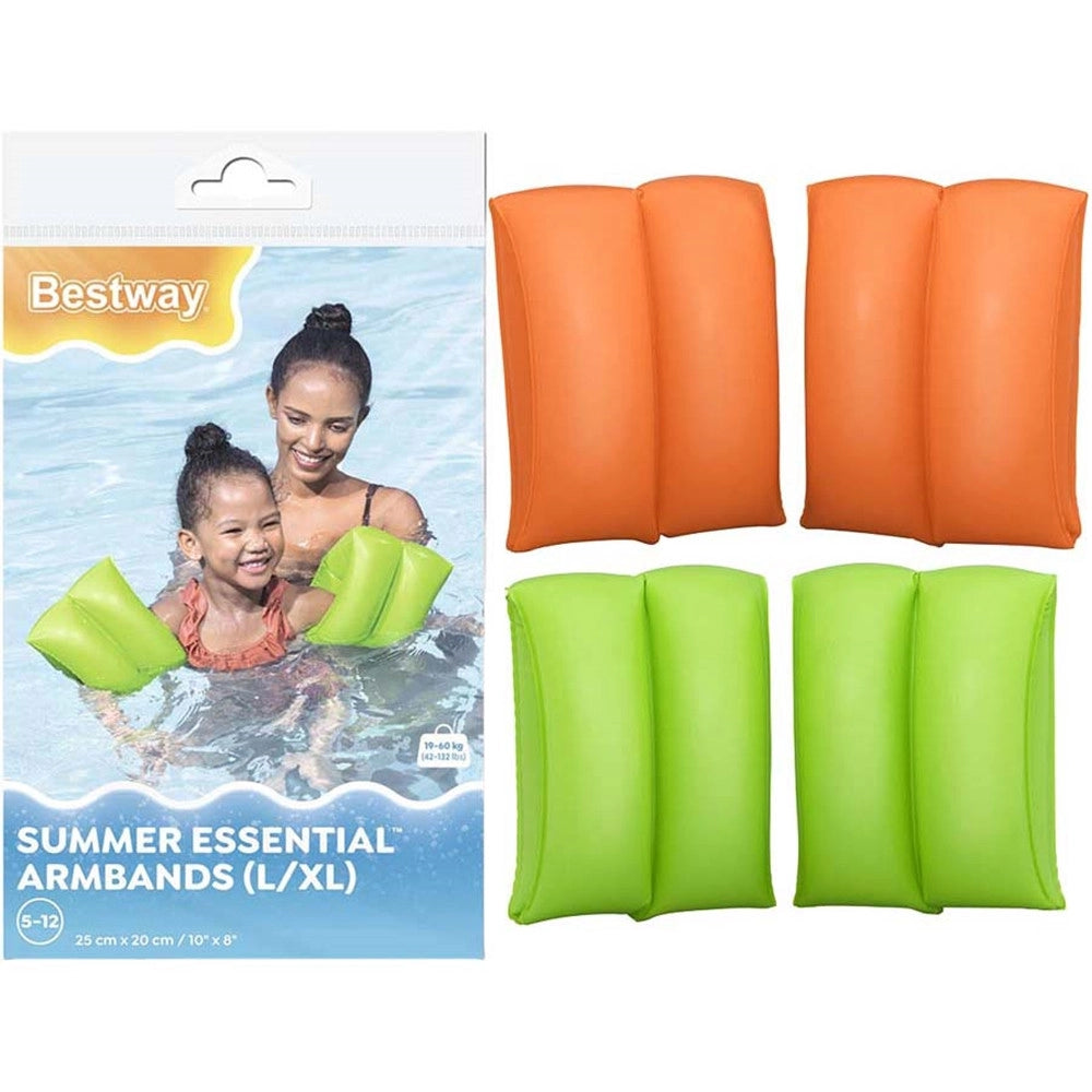 Trade Shop - Braccioli Gonfiabili Per Bambini Summer Essential 25x20 Cm 2 Camere D'aria 2 Colori 32325 -
