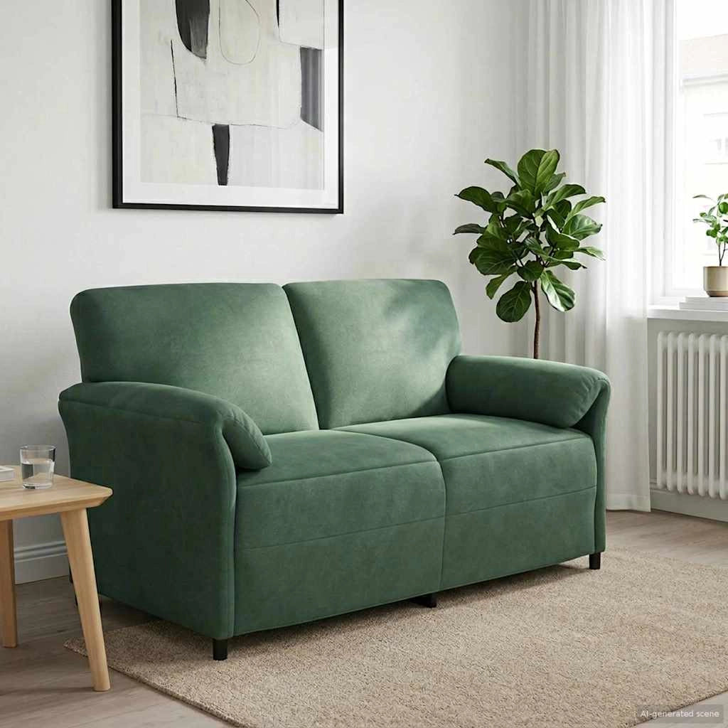 Divano a 2 Posti Verde Mare 158 x 83 x 95 cm Velluto 42033964