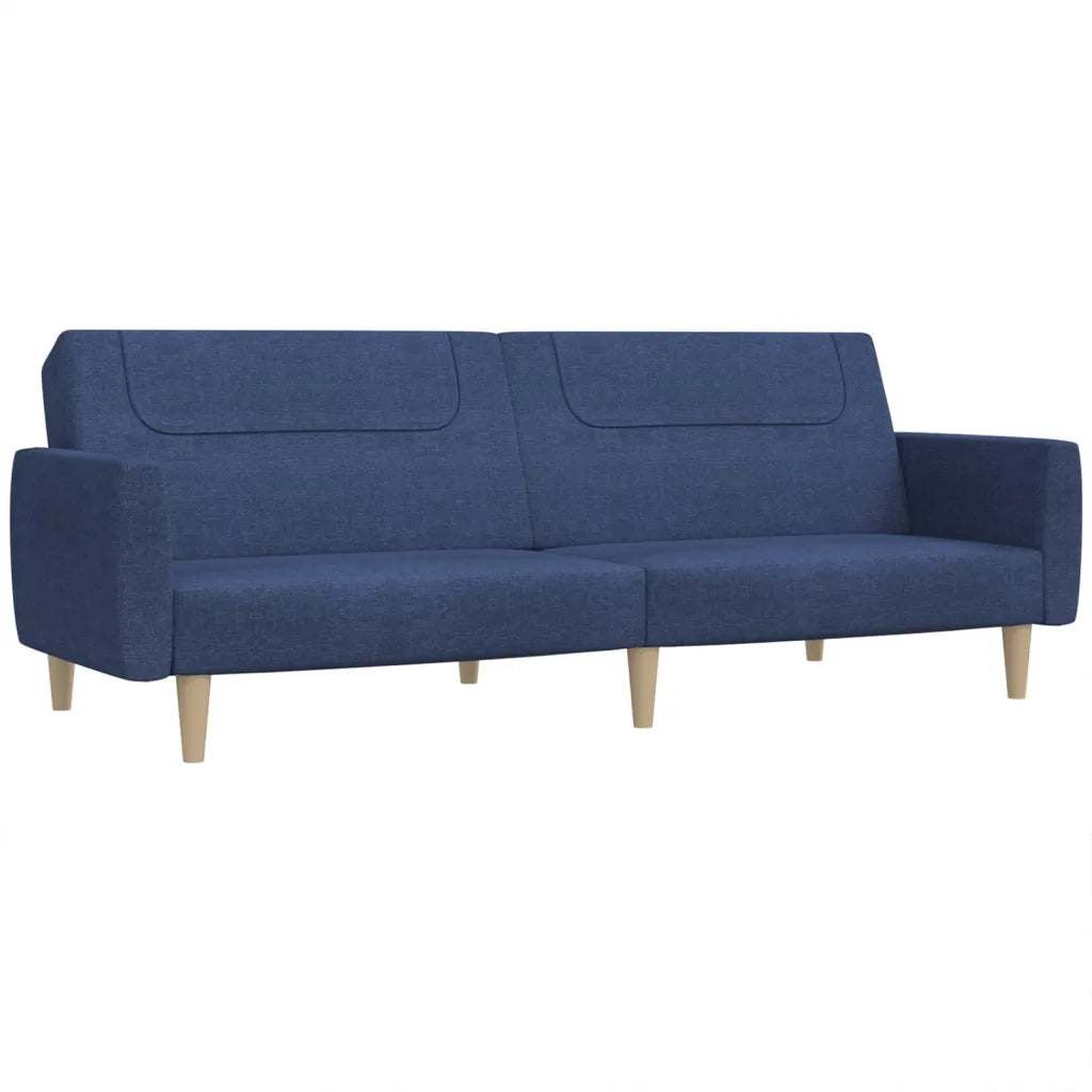 Divano letto | Sof¨¤ letto | Letto singolo a 2 Posti Blu in Tessuto