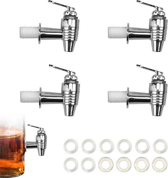 Dispensatore di acqua con 4 rubinetti 1-2 pollici in ABS - rubinetto per bidone - Dispensatore di caffè.