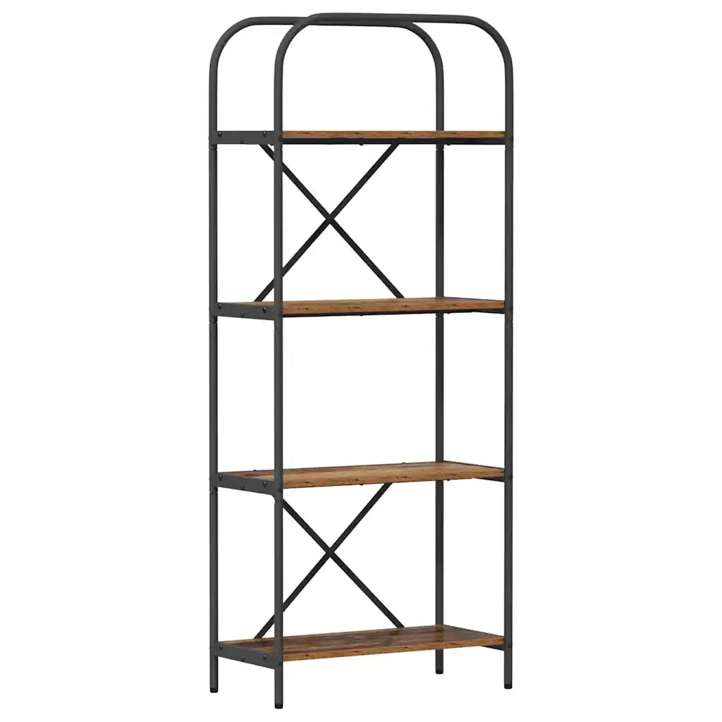 Libreria-Scaffale per Libri-Mobile di Stoccaggio Legno vecchio 60 x 30 x 146 cm Legno multistrato 138169