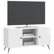 Mobile TV | Armadietto TV | Mobile Porta TV Bianco Lucido 102 x 34,5 x 50 cm Legno ingegnerizzato