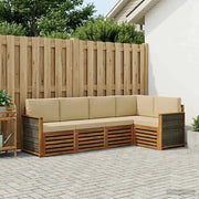Set divano sezionale con cuscino 6 pcs Naturale 3384469
