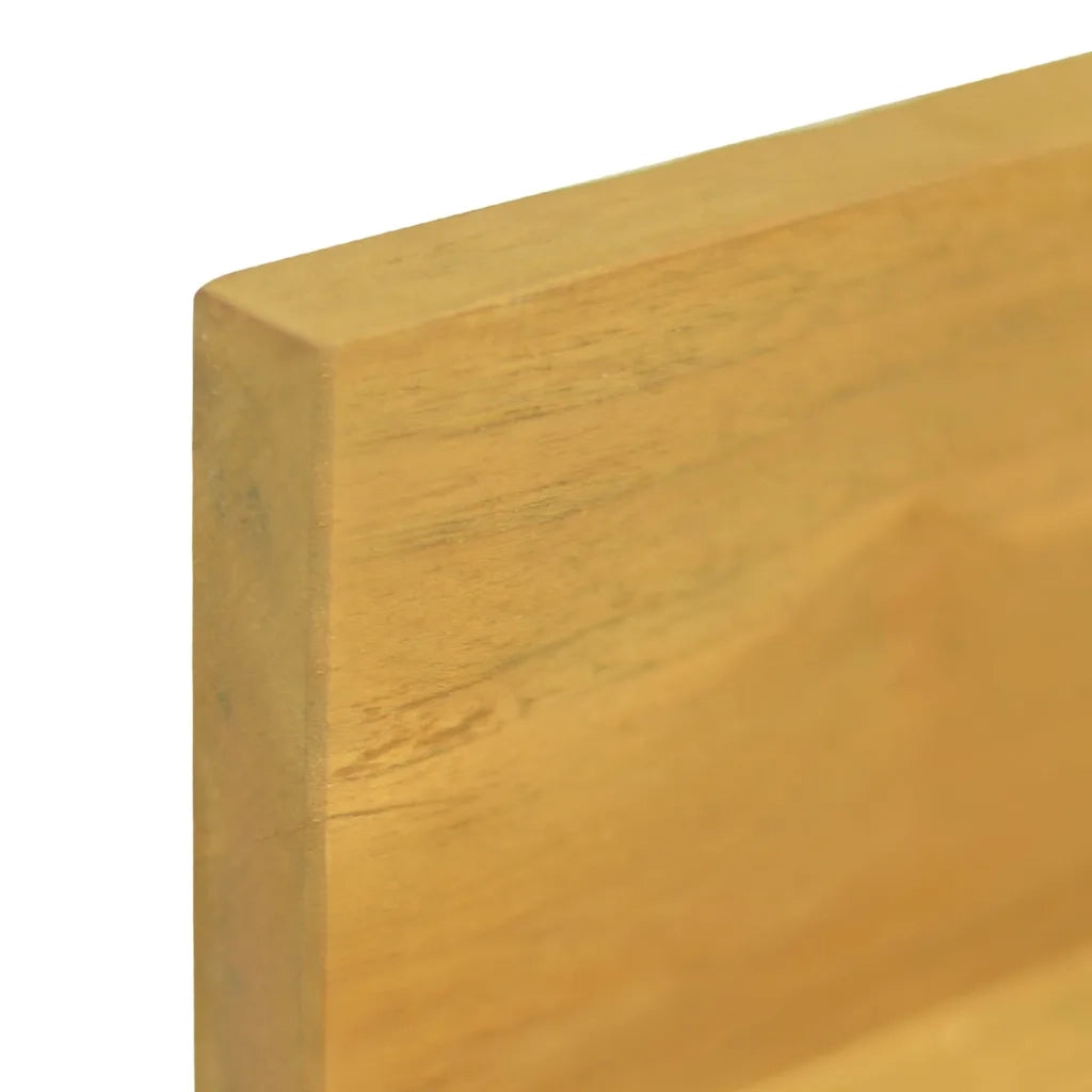 Mensole da Parete 2 pz 110x10x10 cm in Legno Massello di Teak cod mxl 32806