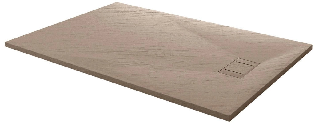 Piatto Doccia 90x140 cm in Acrilico Fosterberg Azalea Tortora