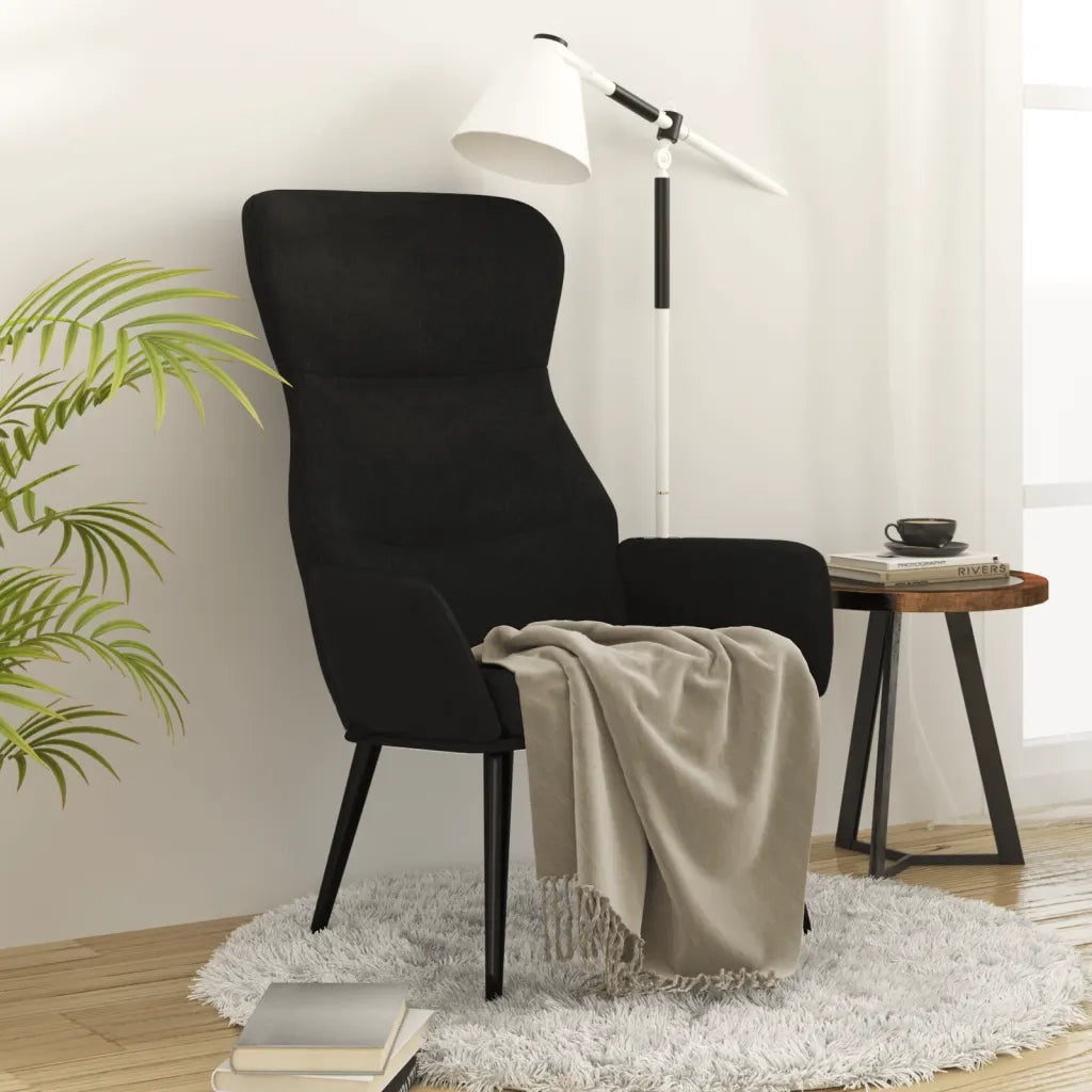 Sedia Relax Nera in Tessutocod mxl 119363