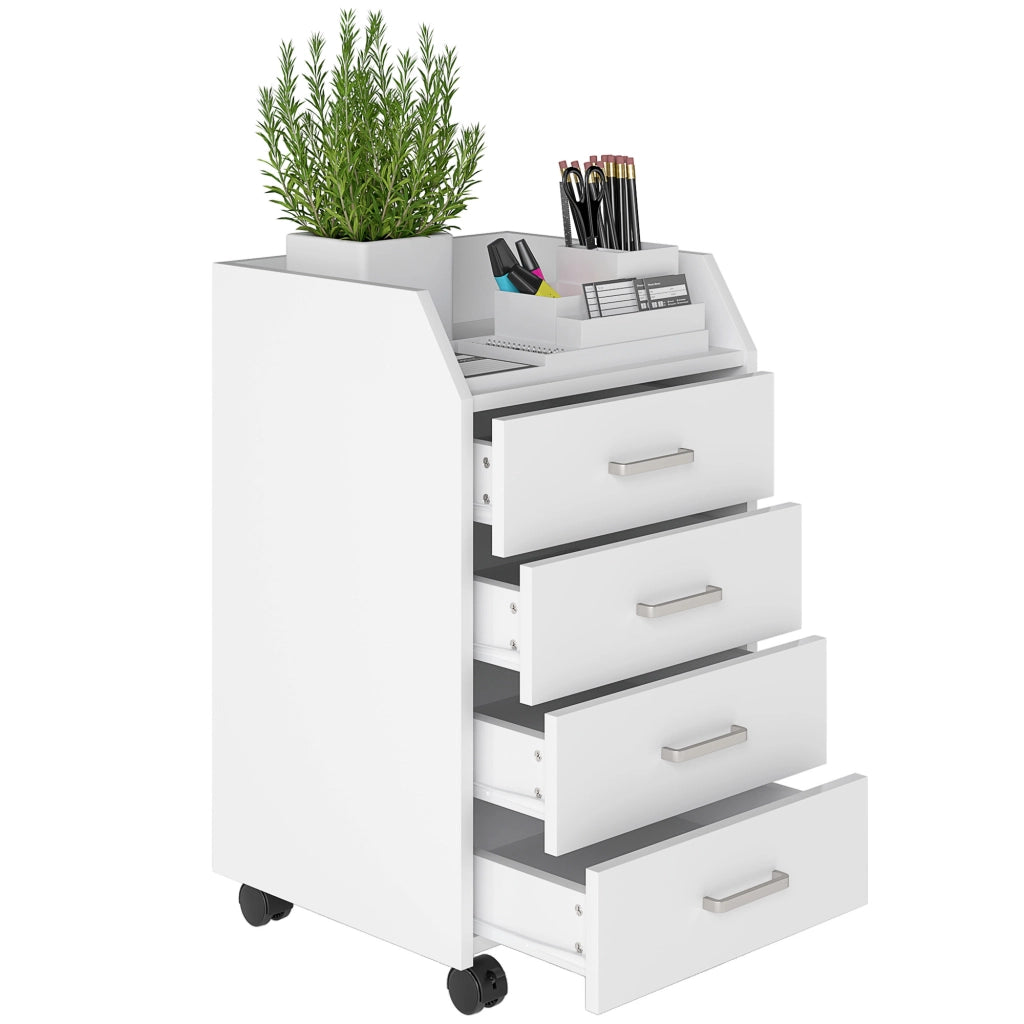 Cassettiera per ufficio ¨C zephmum ¨C bianco 40x36x65 cm