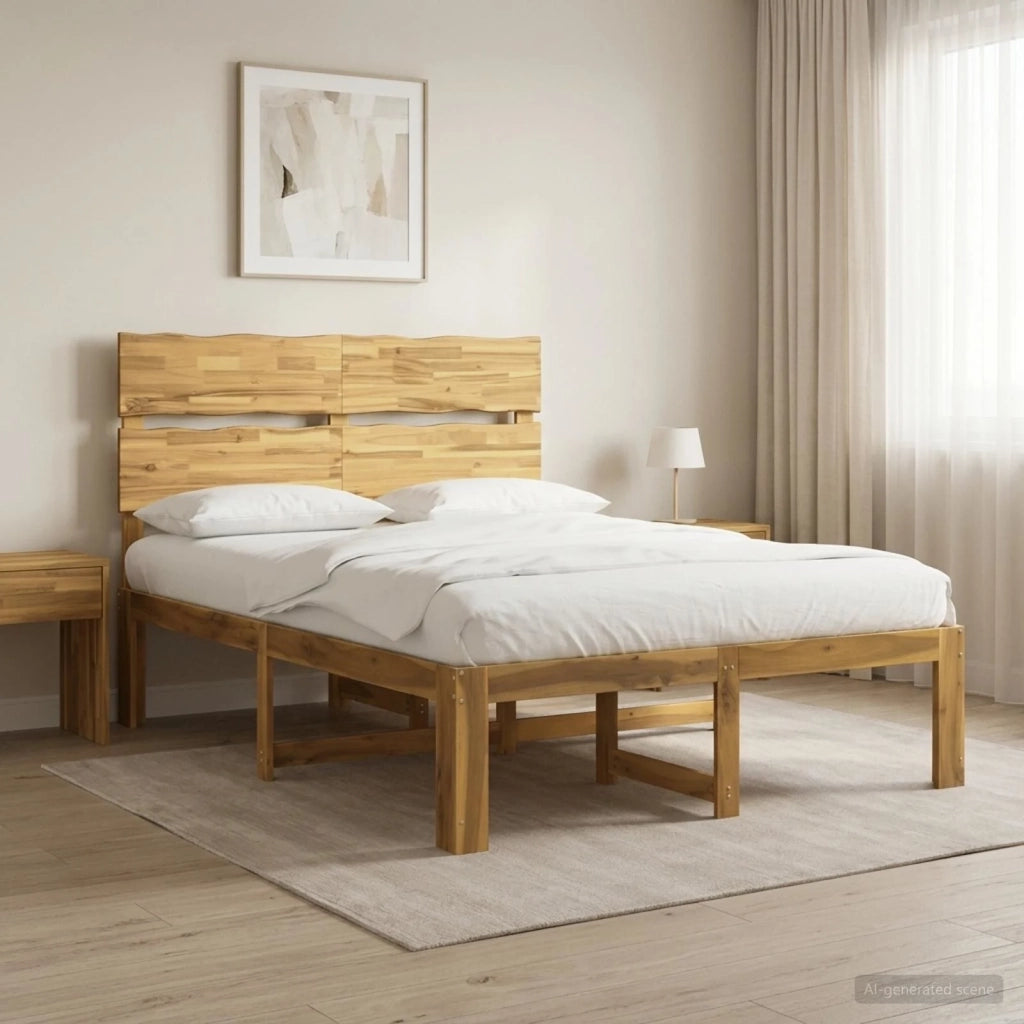 Letto matrimoniale con testiera ROSTOCK Bianco 140 x 200 cm 3405487