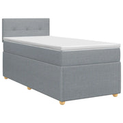 Letto box spring con materasso Grigio Chiaro 90 x 190 cm 3451356