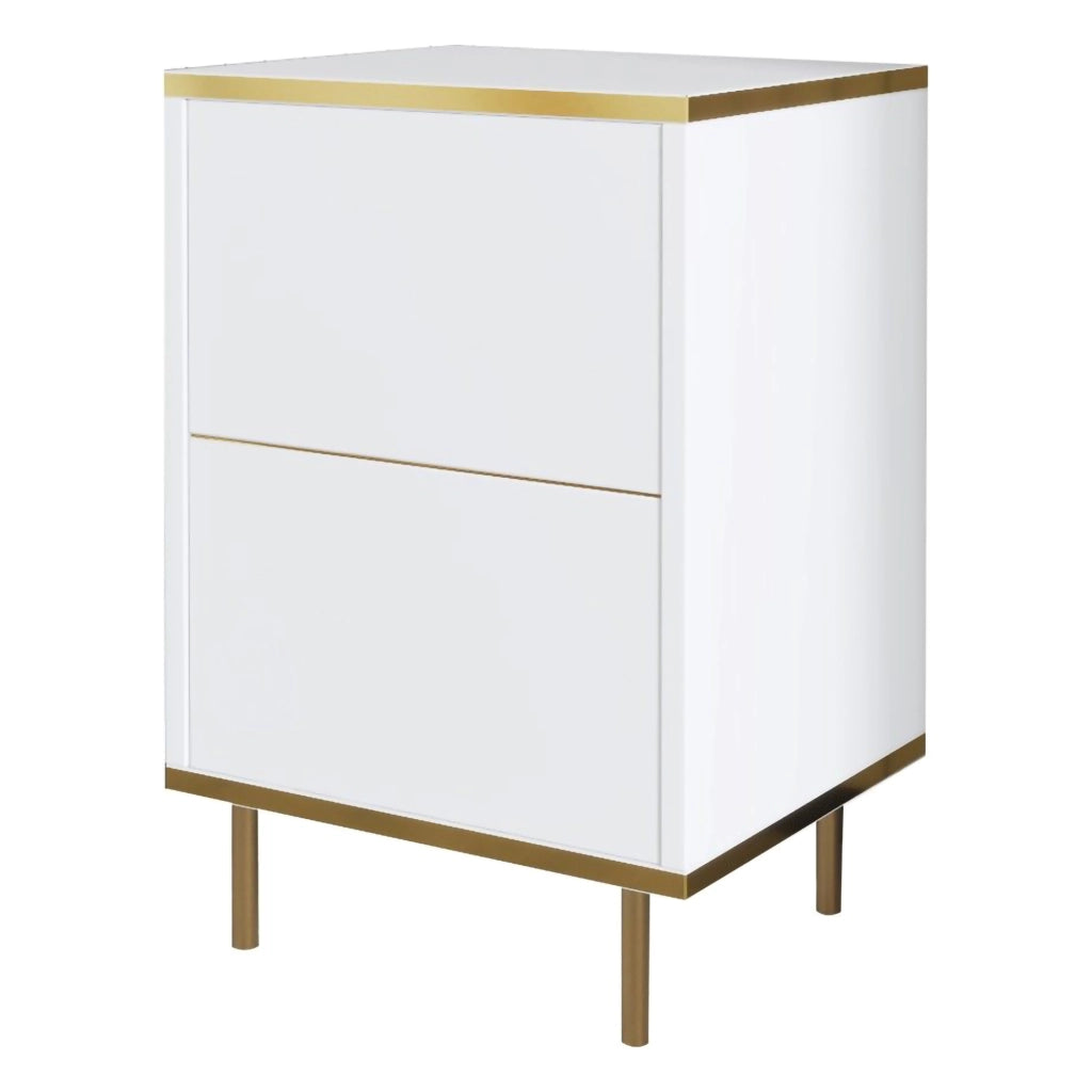 Vestone, Comodino un Ripiano, 40x35x60h cm Bianco