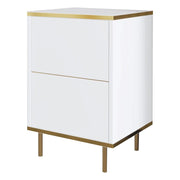 Vestone, Comodino un Ripiano, 40x35x60h cm Bianco