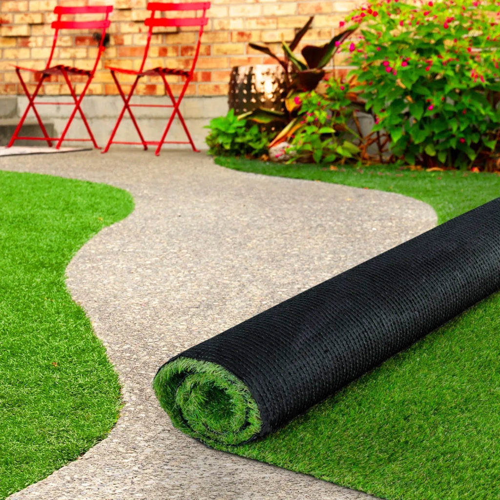 IDMarket - Erba artificiale 1x10 M spessore 30 mm per giardino e balcone