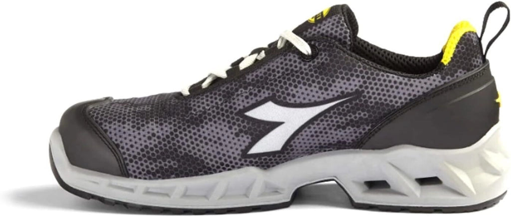 Utility Diadora 701177673 Shark Stable Impact Low Scarpa di Sicurezza S1P SRC ESD Puntale Alluminio 200J colore Grigio Nero
