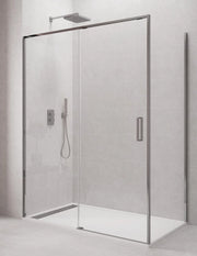 Box doccia ABANTE (TWENTY) 1+1 con lato fisso laterale 165x75 cm Cromo