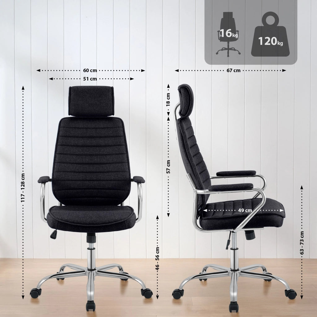 Sedia da ufficio in tessuto Rako 1