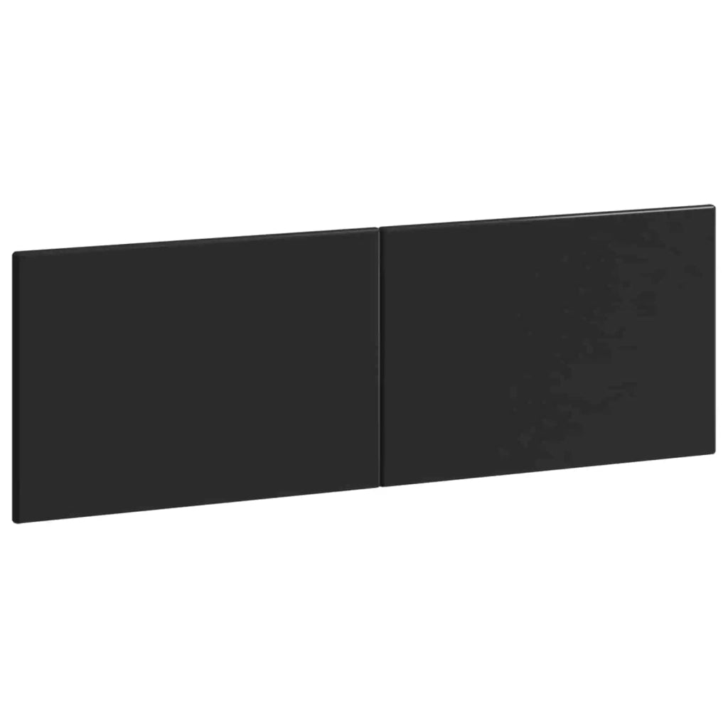 Testiera da Muro BREDA Nero Legno ingegnerizzato 897606