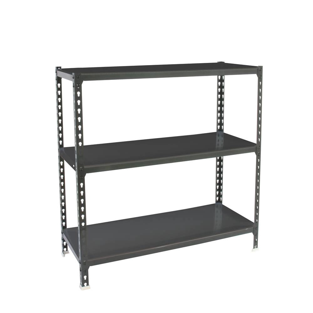 Scaffale in metallo Simon Rack senza viti colore antracite 3 ripiani 900x800x500 mm Made in Spain