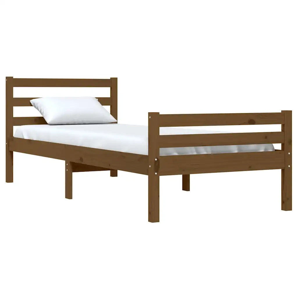 Giroletto senza Materasso-Struttura Letto Ambra in Legno Massello 75x190 cm 242527