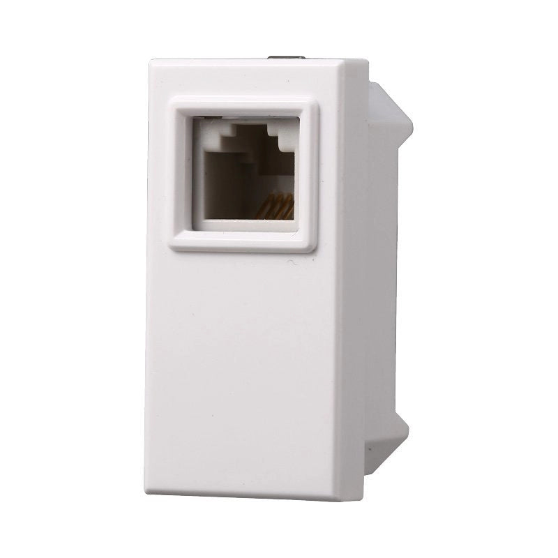 Connettore Telefonica Presa RJ11 Colore Bianco Compatibile Con Bticino Axolute