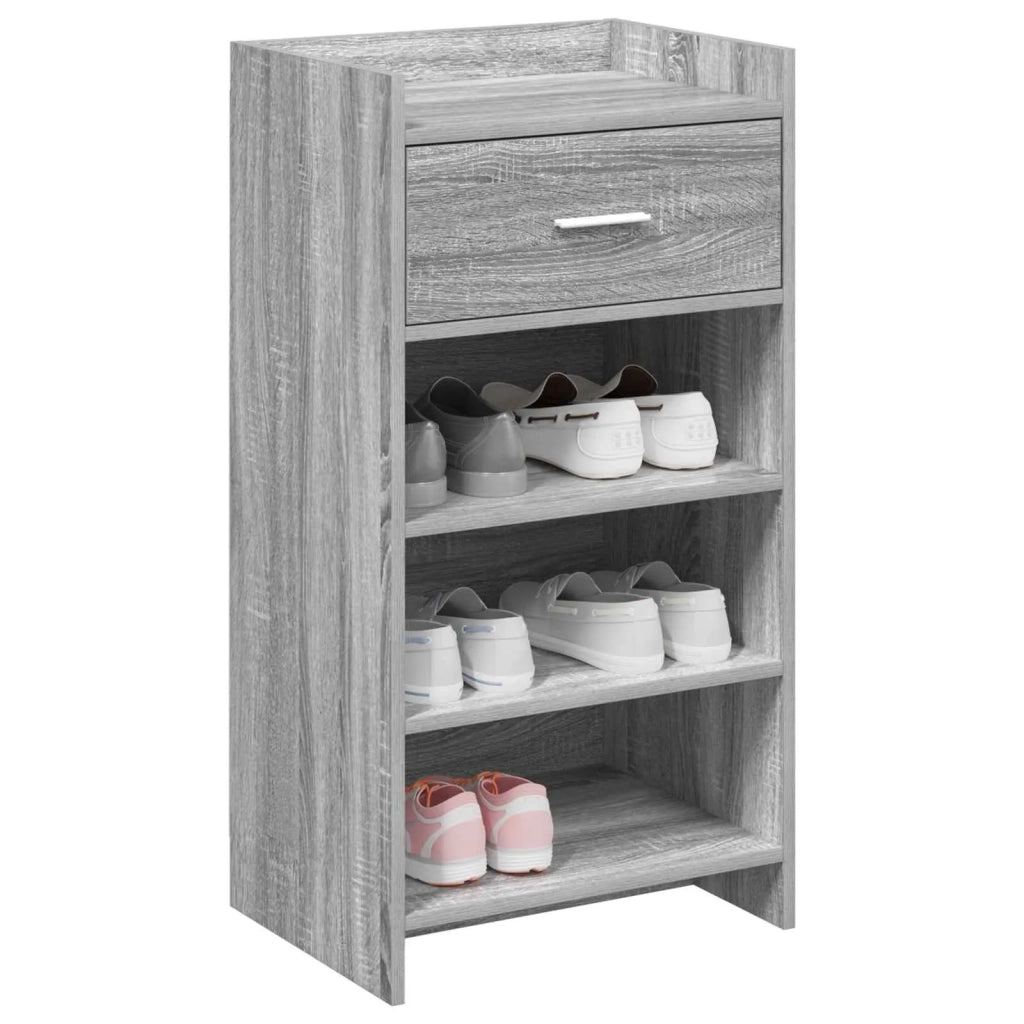 Mobile per scarpe con cassetto Sonoma grigio 48 x 36 x 92 cm 8011352