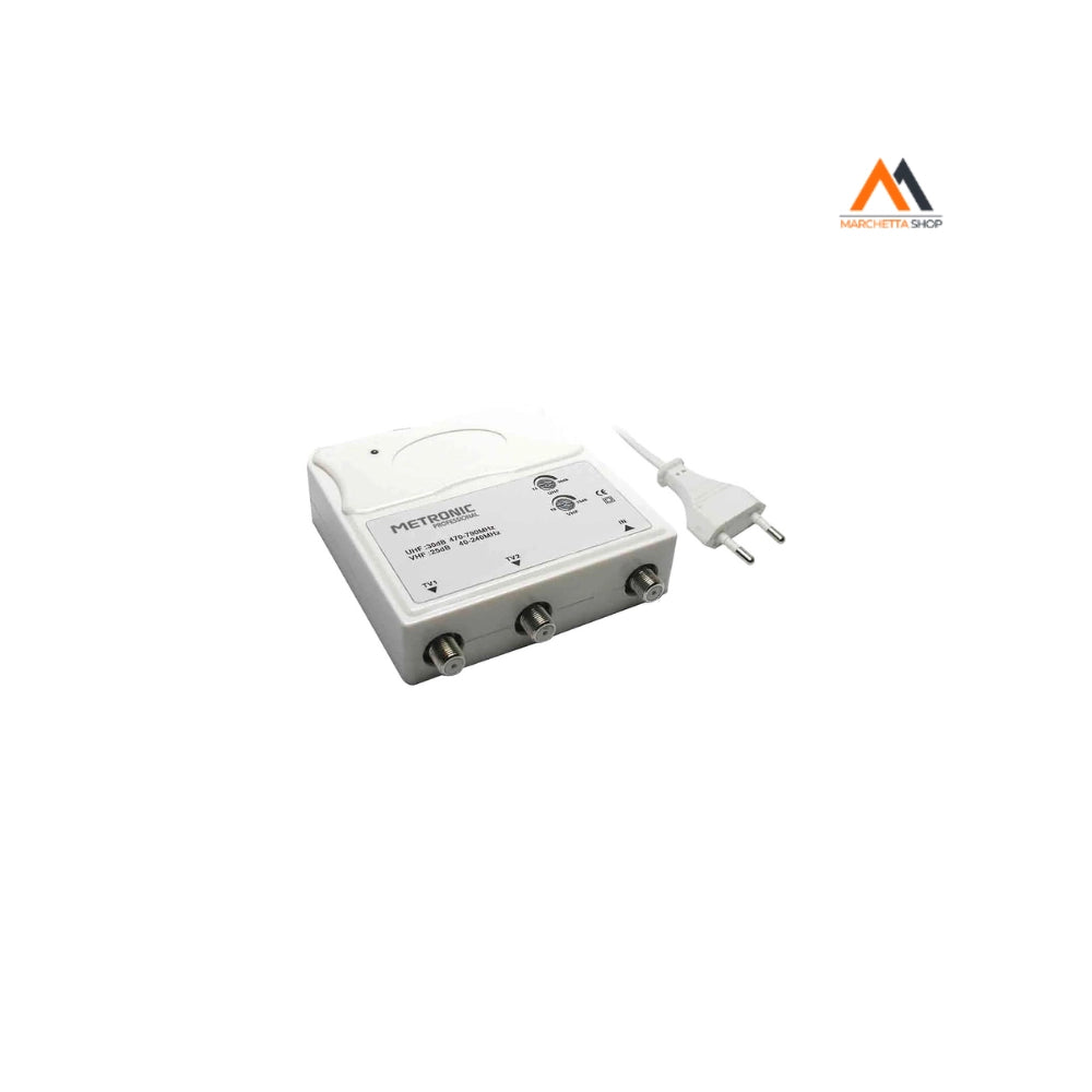 AMPLIFICATORE INTERNO 1 IN/2 OUT 1 ingresso UHF/VHF - 2 usci
