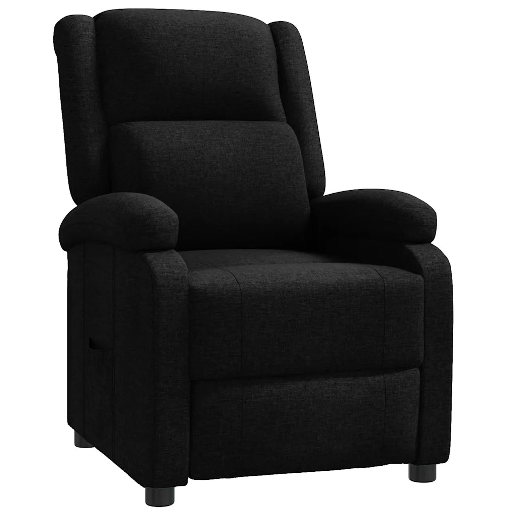 Poltrona Reclinabile Nera in Tessuto cod mxl 32612