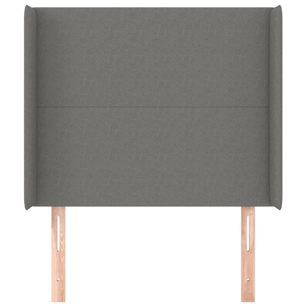 Testiera | Testata ad Orecchio GrigioScuro 103x16x118/128cm inTessuto