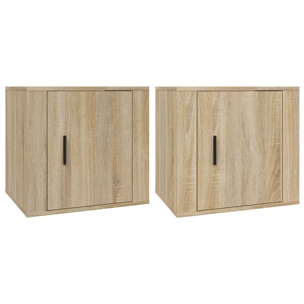 Set di 2 Comodini | Armadio da Notte | Mobiletto da notte Rovere Sonoma 50x39x47 cm