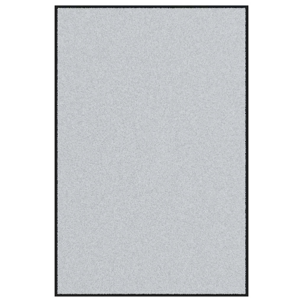 Zerbino d'ingresso rettangolare dal design moderno 120 x 180 cm antiscivolo atmosfera accogliente poliammide grigio 02_0057974