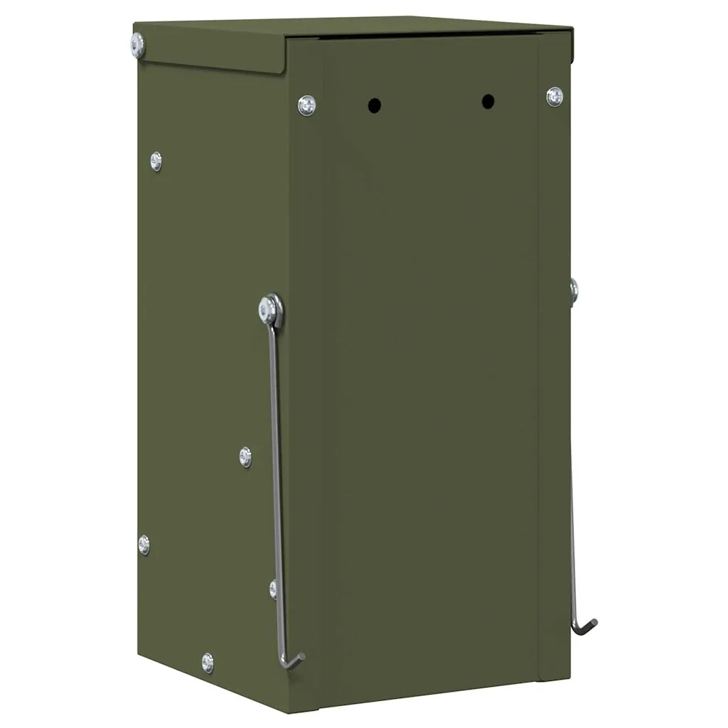 Mangiatore per conigli Verde oliva 12,5 x 12,5 x 25 cm CFW8998774