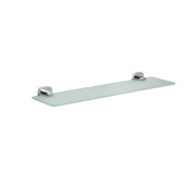 Mensola a Parete Cromo in Acciaio Cromato  Vetro satinato e leghe metalliche Mod. Q-Line