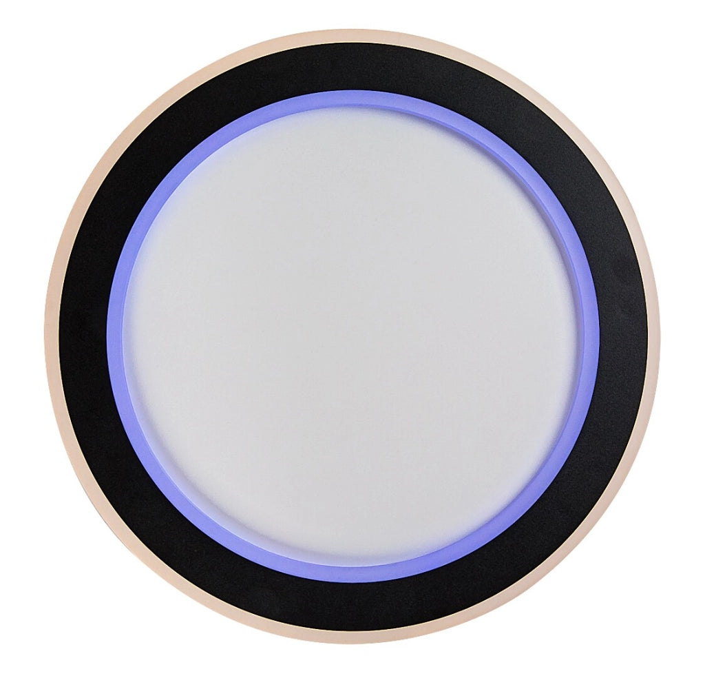 Plafoniera LED dimmerabile Golwen RGB CCT 45cm nera Rabalux