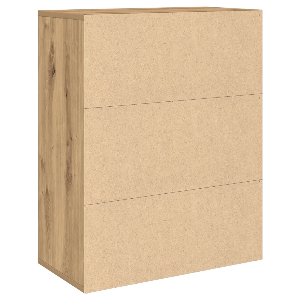 Credenza Rovere Artigianale 60x30x75 cm in Legno Multistrato 855897
