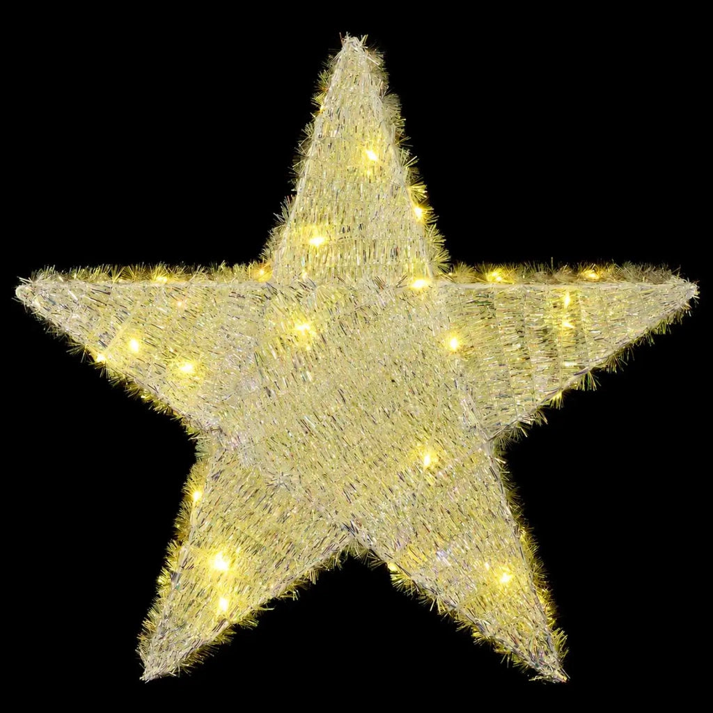 Stella di Natale 3D 50 LED Bianco caldo 55 x 53,5 x 10 cm 42049712
