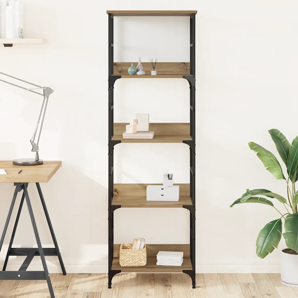vidaXL Libreria Rovere Artigianale 50x33x153 cm in Truciolato