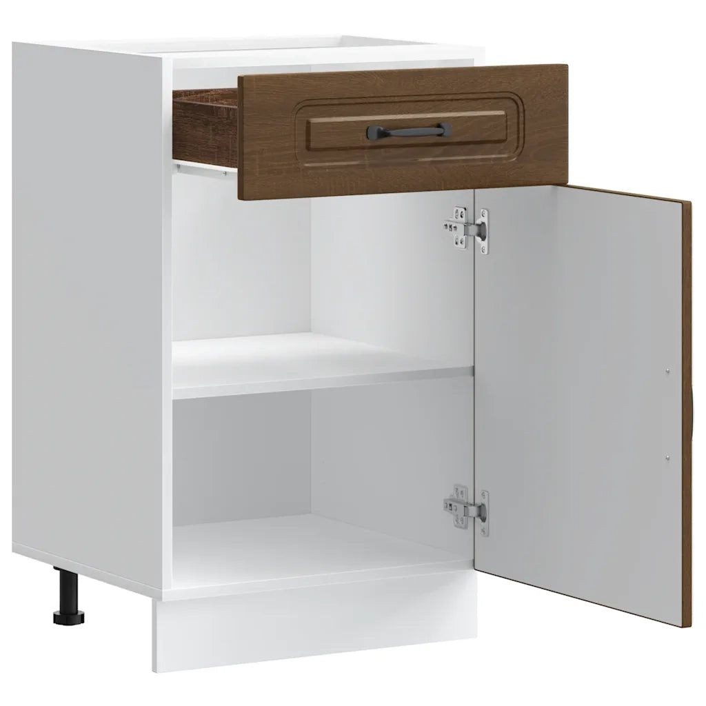 Base da Cucina Kalmar Rovere Marrone in Legno Multistrato