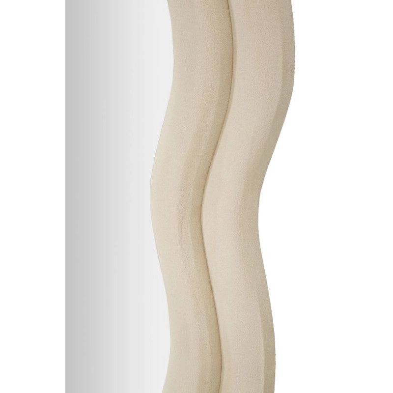 Specchio Da Muro Miki Velluto Crema cm 60x4x160