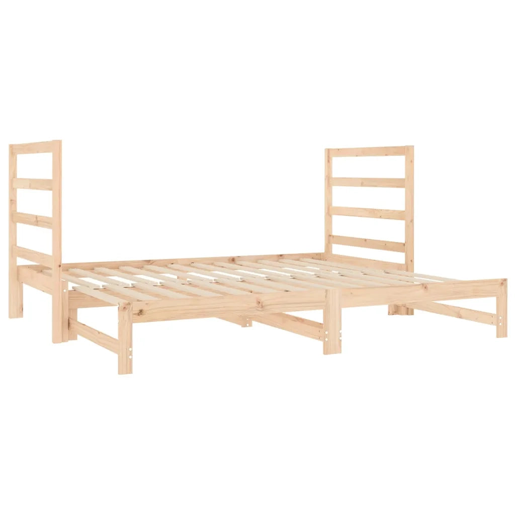 Letto da camera | Dormeuse Estraibile 2x(90x190) cm Legno Massello di Pino