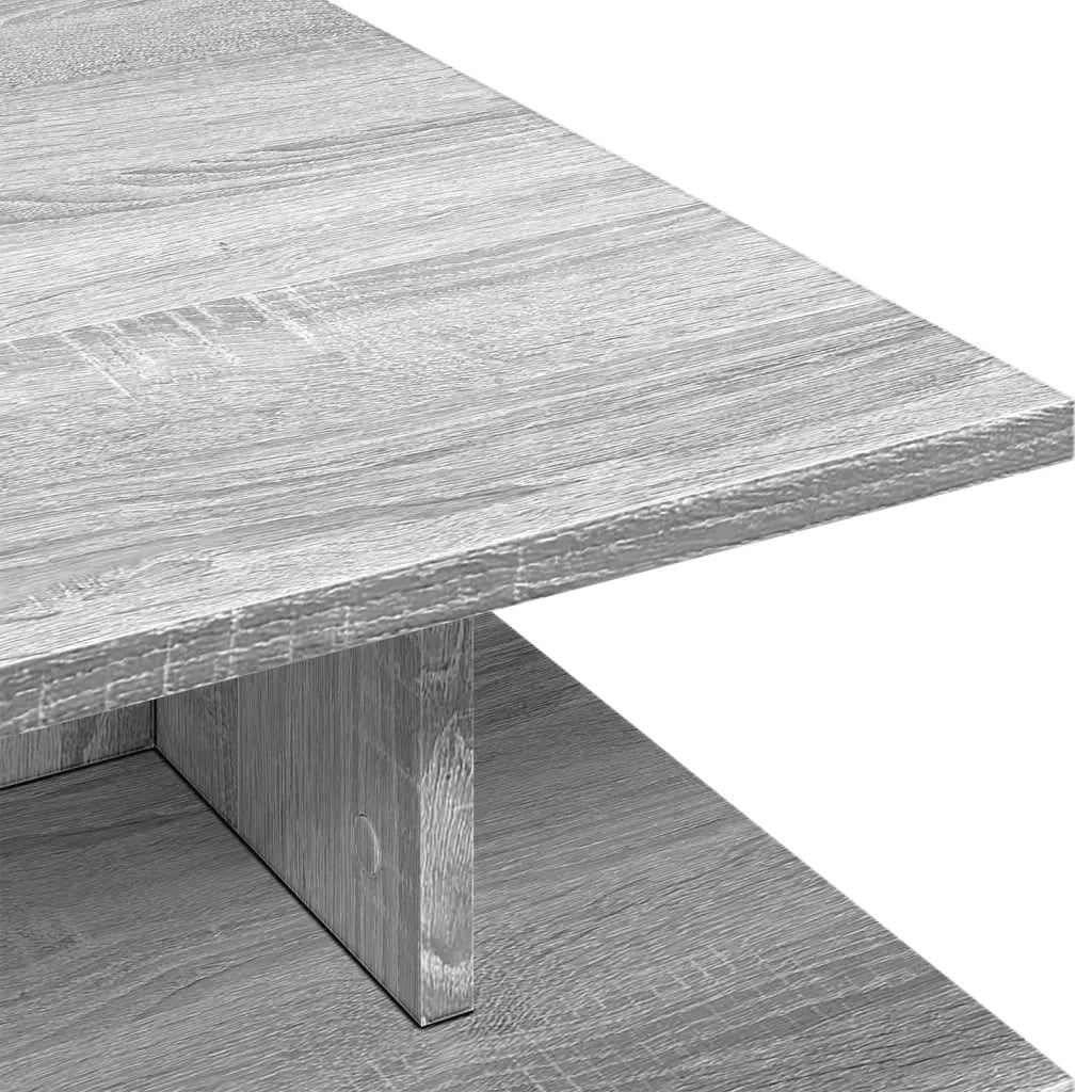 Tavolino da Salotto Grigio Sonoma 102x55x35cm Legno Multistrato