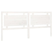 Testiera | Testata per Letto Bianca 205,5x4x100 cm Legno Massello di Pino