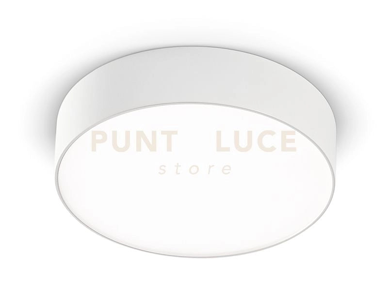 GPL260N- PLAFONIERA IN ALLUMINIO BIANCO A LED 4000K 1296LM 16W D.17,5CM