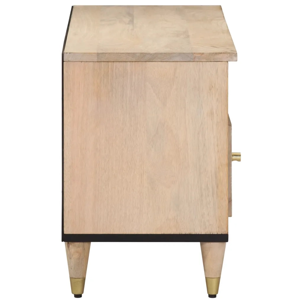 Mobile Porta TV 100x33x46 cm in Legno Massello di Mango 358264
