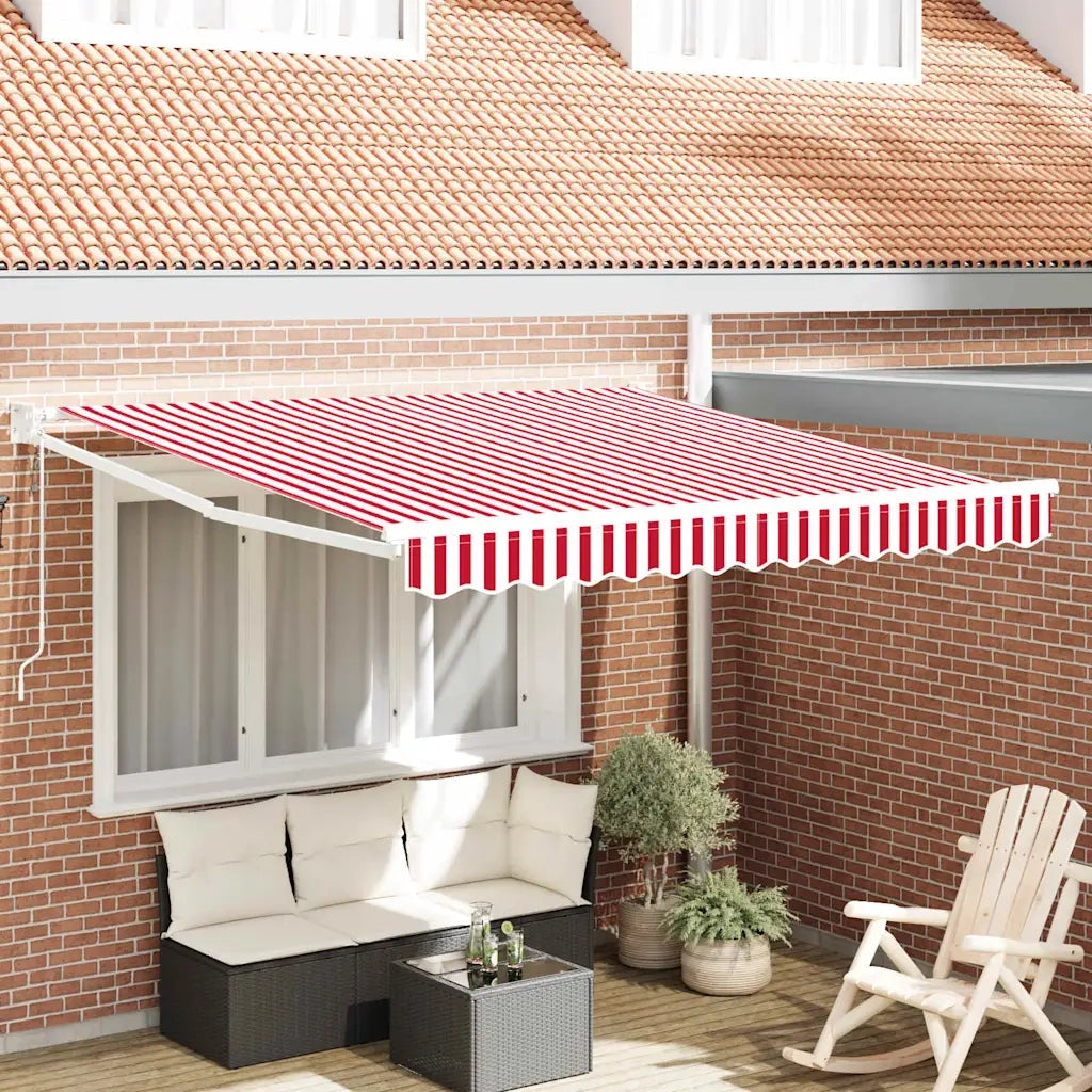 Tettuccio Elettrico Retrattile Rosso 300 x 250 cm 3329988
