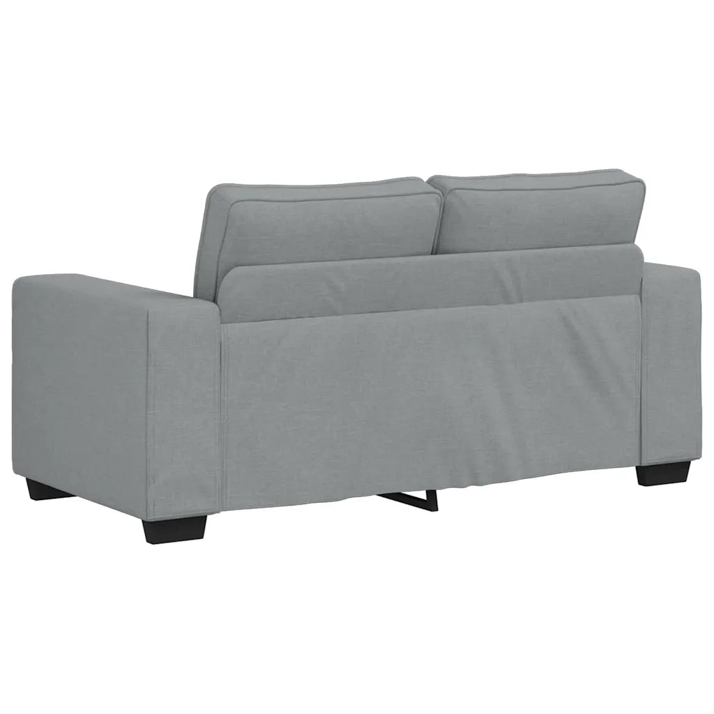 Divano a 2 Posti Grigio Chiaro 160x77x82 cm in Tessuto 4105156