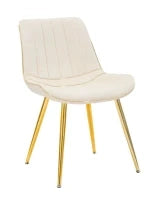 Sedia Paris Crema/Gold Set 2 Pz cm 51X59X79